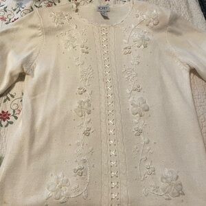 Vintage Koret beaded embroidered sweater